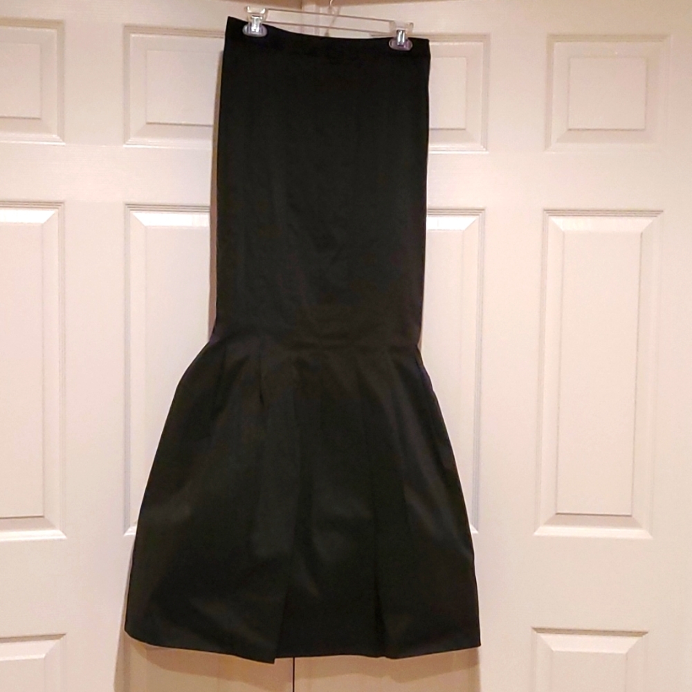 Black evening high waist skirt